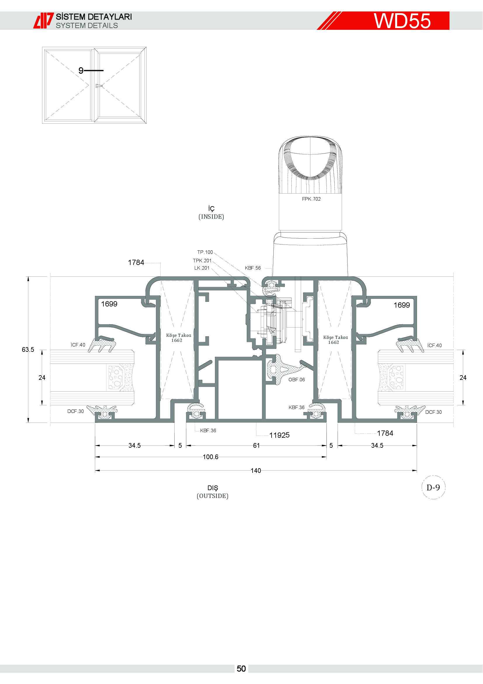 S 55 Yalıtımsız Alüminyum 49